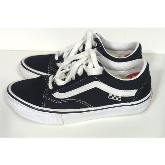 Vans Old Skool Mens Sneakers 6 Black Suede Canvas Lace Up Skateboard Shoes Skate - Picture 9 of 9